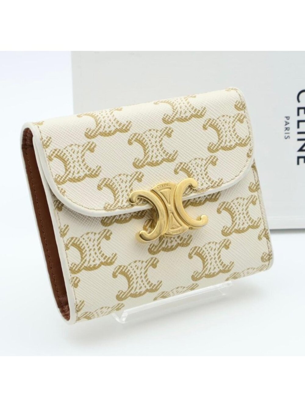 Celine Small Flap Wallet Trifold Triomphe